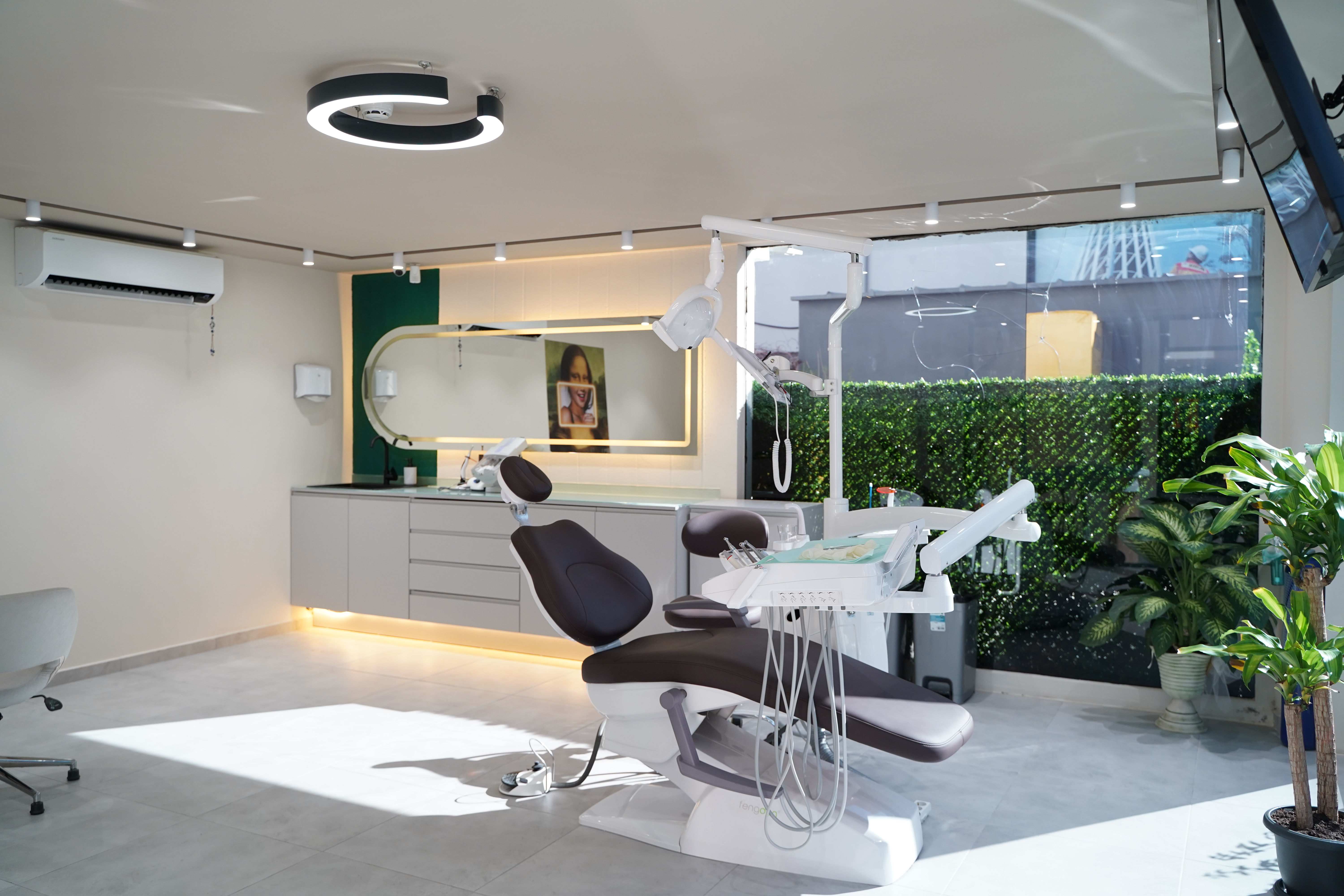 Bright modern dental clinic room